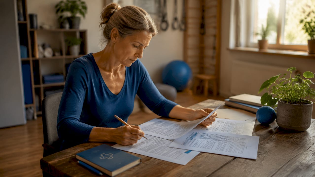 Ein Therapeut beschäftigt sich mit den neuen Gesundheitsvorschriften für das Jahr 2026.